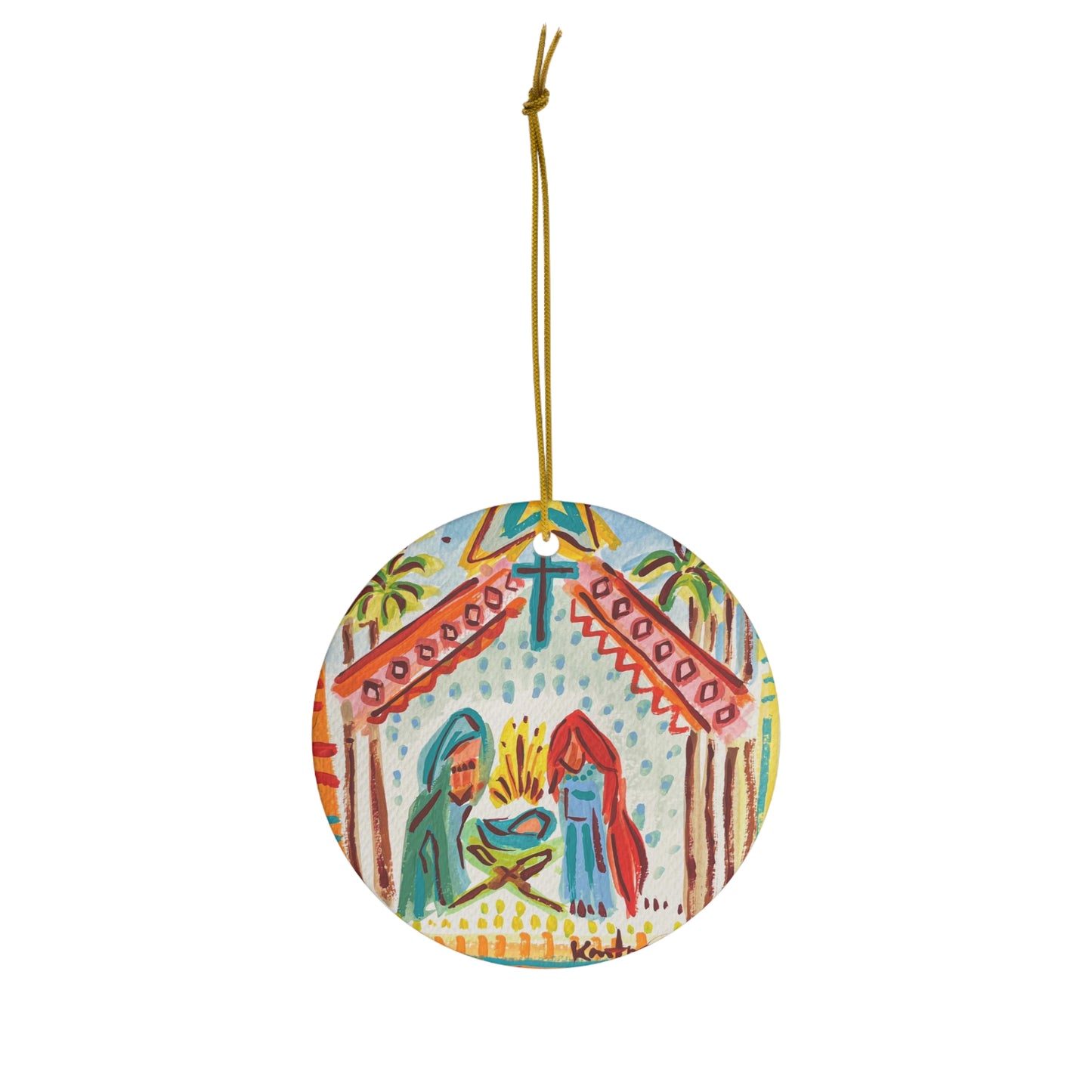 2022 Nativity Ceramic Ornament