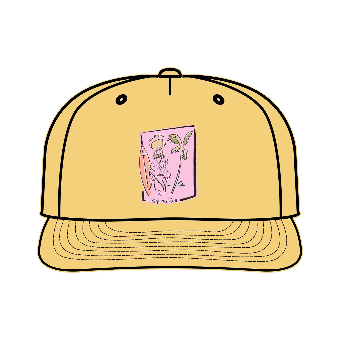 I Ride with Jesus Surf Cap