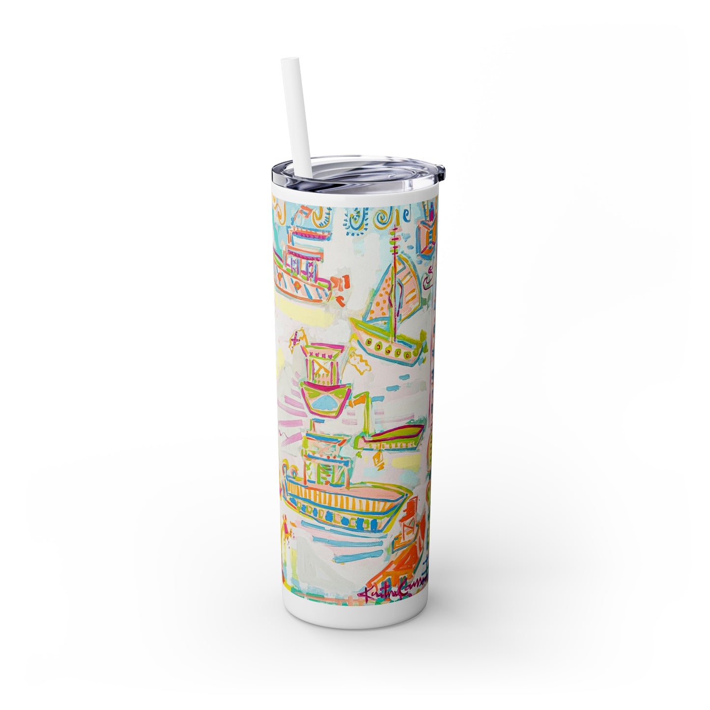 Skinny Tumbler with Straw, 20oz