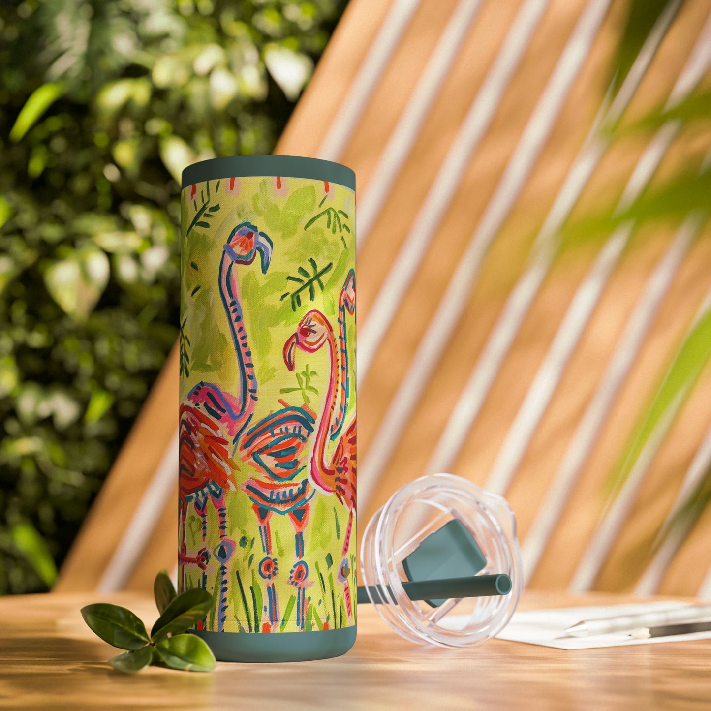 Skinny Flamingo Matte Tumbler, 20oz