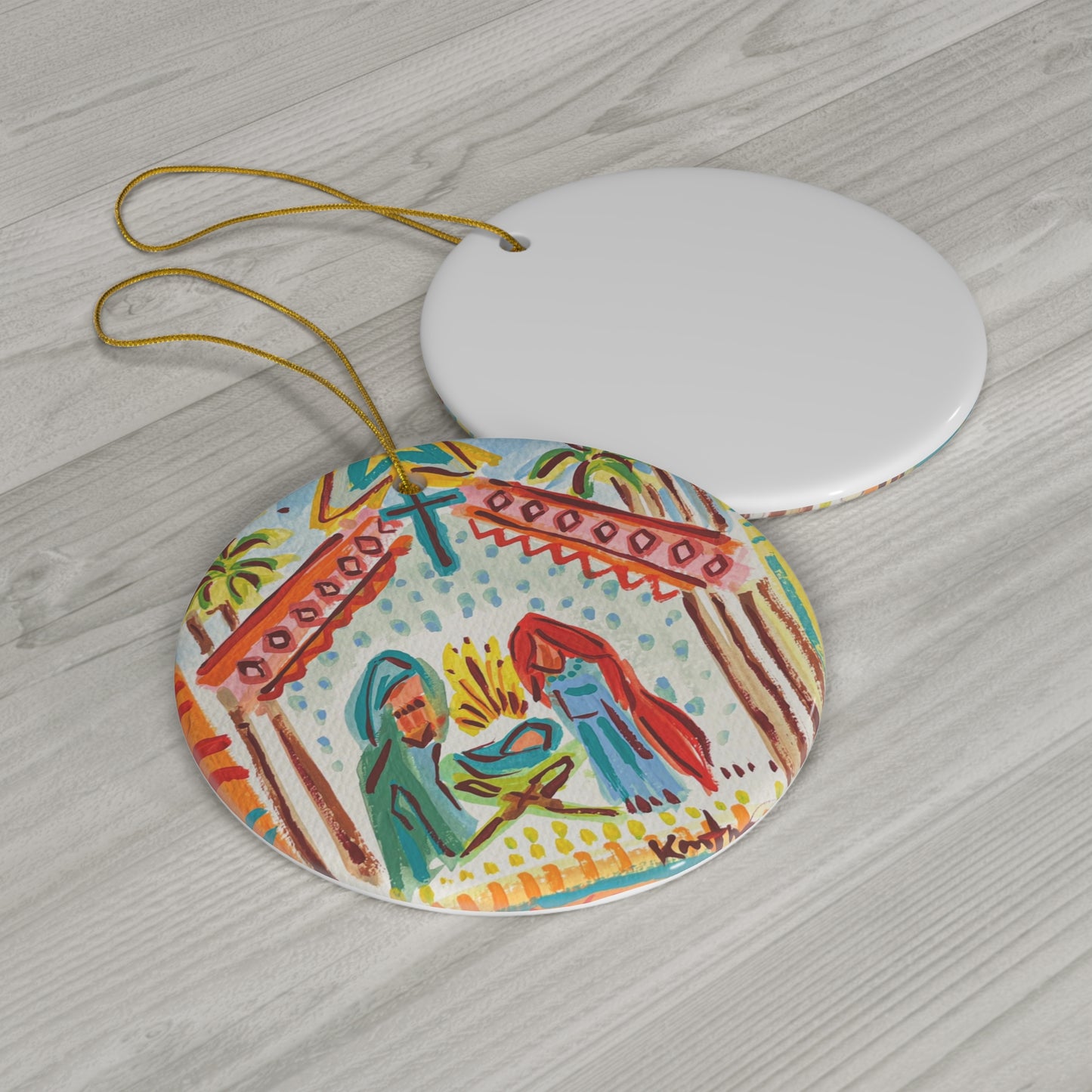 2022 Nativity Ceramic Ornament