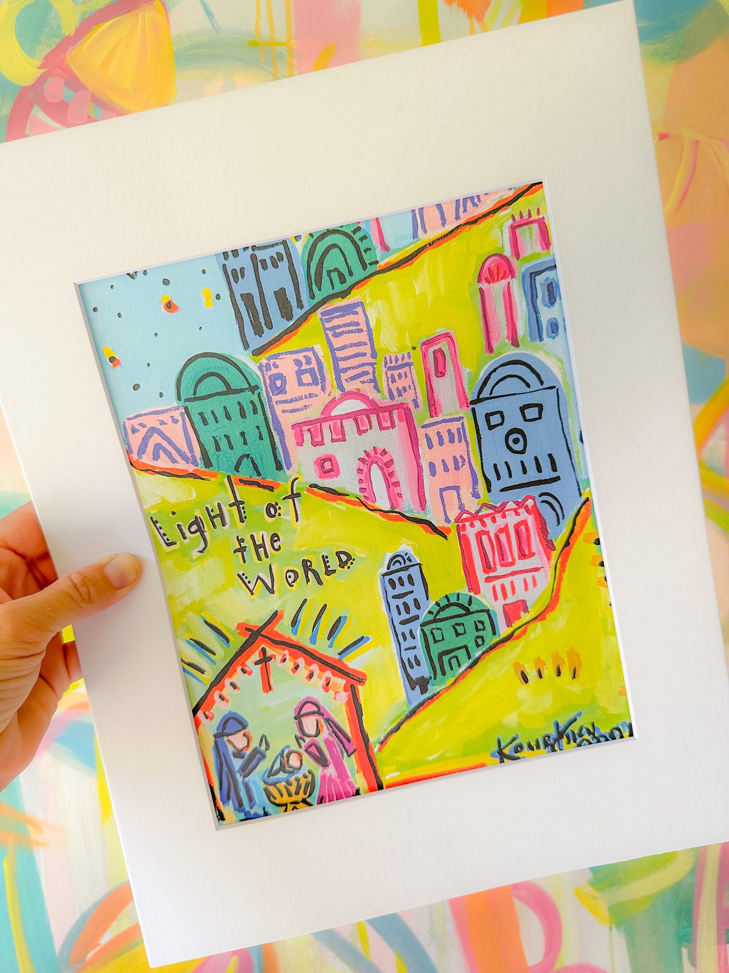 Light of the World Matted Art