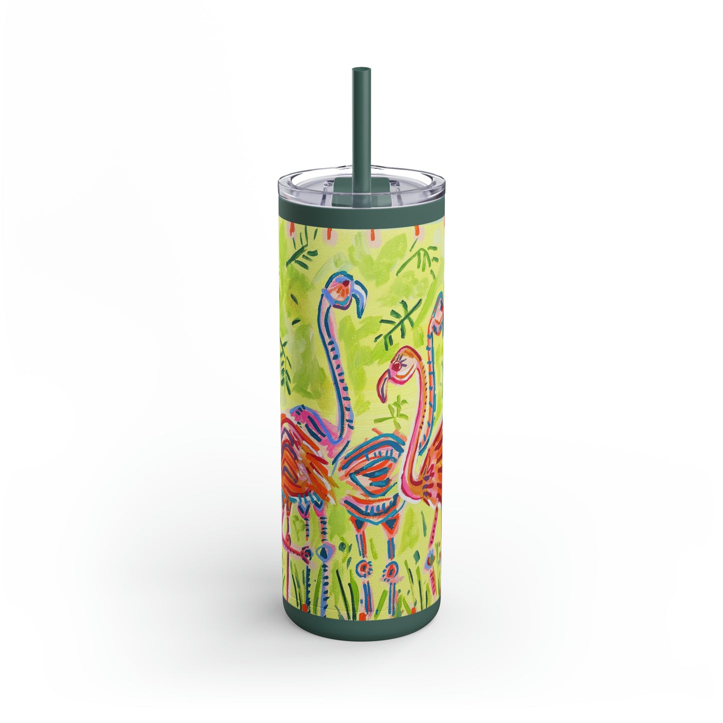 Skinny Flamingo Matte Tumbler, 20oz